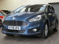 USED 2018 18 FORD S-MAX 2.0 TITANIUM TDCI 5d 148 BHP 7 SEAT SAT NAV PARKING SENSORS