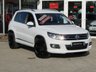 USED 2015 65 VOLKSWAGEN TIGUAN 2.0 R LINE EDITION TDI BMT 4MOTION DSG 5d 181 BHP Finished in PURE WHITE with contrasting HEATED EBONY LEATHER trim. This high spec Tiguan has a more sophisticated look to add to its high quality interior and high spec. Features include, Full Heated Leather, Sat Nav, DAB Radio, 19" ALLOYS, Auto Parking, Cruise control, Keyless Start, Front and Rear Park Sensors and much more. Dealer serviced at 6477 miles, 13821 miles, 19527 miles, 29132 miles, 32847 miles (Cam Belt and Water Pump) and at 38634 miles. MOT due 26/7/2022.