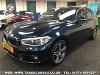 USED 2016 66 BMW 1 SERIES BMW 1 SERIES118D 2.150TD DIESEL S/S SPORTS HATCH SPORT 6 SPD MAN EURO 6 FREE UK DELIVERY*VIDEO AVAILABLE* FINANCE ARRANGED* PART EX*HPI CLEAR
