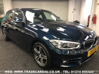 USED 2016 66 BMW 1 SERIES BMW 1 SERIES118D 2.150TD DIESEL S/S SPORTS HATCH SPORT 6 SPD MAN EURO 6 FREE UK DELIVERY*VIDEO AVAILABLE* FINANCE ARRANGED* PART EX*HPI CLEAR