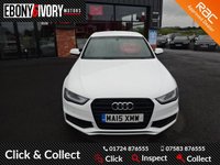 USED 2015 15 AUDI A4 1.8 TFSI BLACK EDITION S/S 4d 118 BHP FULL AUDI SERVICE HISTORY + 1 YEAR MOT AND BREAKDOWN COVER