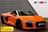 USED 2017 17 AUDI R8 5.2 SPYDER V10 QUATTRO 2d 533 BHP EXCLUSIVE "SOLAR ORANGE" PAINTWORK!