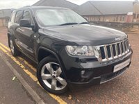 USED 2012 62 JEEP GRAND CHEROKEE 3.0 V6 CRD OVERLAND 5d 237 BHP FULL 1 YEARS MOT -LEATHER- PANORANIC GLASS ROOF-TURBO DIESEL - CLIMATE CONTROL- FINANCE AVAILABLE!!