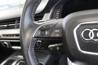 USED 2015 65 AUDI Q7 3.0 TDI QUATTRO S LINE 5d 269 BHP FINISHED IN STUNNING METALLIC DAYTONA GREY, COMPLIMENTED WITH HEATED BLACK VALCONA LEATHER S LINE SPORTS SEATS + 1 FORMER KEEPER, HUGE SPECIFICATION 7 SEATER, COMES WITH AN IMPECCABLE, FULL SERVICE HISTORY + TECHNOLOGY PACKAGE WITH VIRTUAL COCKPIT DIGITAL DASH DISPLAY + BOSE 3D SURROUND SOUND SYSTEM + SATELLITE NAVIGATION + PANORAMIC GLASS SUNROOF + HEAT AND SOUND INSULATING GLASS WITH PRIVACY WINDOWS + ADVANCED KEY + REAR VIEW CAMERA + POWER FOLDING HEATED MIRRORS + AMBIENT LIGHTING PACK