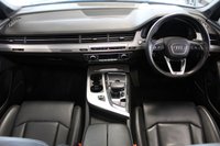 USED 2015 65 AUDI Q7 3.0 TDI QUATTRO S LINE 5d 269 BHP FINISHED IN STUNNING METALLIC DAYTONA GREY, COMPLIMENTED WITH HEATED BLACK VALCONA LEATHER S LINE SPORTS SEATS + 1 FORMER KEEPER, HUGE SPECIFICATION 7 SEATER, COMES WITH AN IMPECCABLE, FULL SERVICE HISTORY + TECHNOLOGY PACKAGE WITH VIRTUAL COCKPIT DIGITAL DASH DISPLAY + BOSE 3D SURROUND SOUND SYSTEM + SATELLITE NAVIGATION + PANORAMIC GLASS SUNROOF + HEAT AND SOUND INSULATING GLASS WITH PRIVACY WINDOWS + ADVANCED KEY + REAR VIEW CAMERA + POWER FOLDING HEATED MIRRORS + AMBIENT LIGHTING PACK
