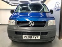 USED 2008 08 VOLKSWAGEN TRANSPORTER 2.5 T30 LWB PBV TDI 129 BHP NO VAT, Air Con, Low Mileage