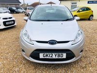 USED 2012 12 FORD FIESTA 1.4 ZETEC 16V 5d 96 BHP Bluetooth with USB & AUX + Air Conditioning