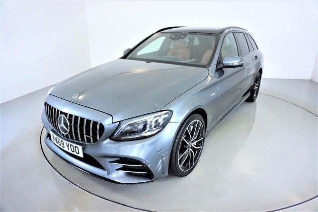 2020 69 Mercedes-Benz C Class 3.0 AMG C 43 4MATIC EDITION PREMIUM PLUS 5d AUTO-PANORAMIC SUNROOF-LOW MILEAGE EXAMPLE-DIGITAL DISPLAY-WIDESCREEN NAVIGATION-HEATED BROWN LEATHER-BURMESTER SOUND-ELECTRIC MEMORY SEATS-ELECTRIC FOLDING MIRRORS-BLUETOOTH-CRUISE CONTROL-REVERSE CAMERA-PARKING SENSORS-DAB RADIO-CLIMATE CONTROL