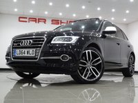 USED 2014 64 AUDI SQ5 3.0 BITDI V6 (309 BHP) TIPTRONIC QUATTRO 5DR (S/S) + NAV + PANORAMIC SUNROOF + E/HEATED LEATHERS + BANG AND OLUFSEN + R/CAMERA + F-R PARK ASSIST + PRIVACY + XENON-LED + POWER BOOT + 21 S  PANROOF+R/CAM+TINTS+XENON-LED+LEATHR+NAV+CRUISE+B&O