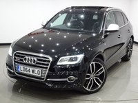 USED 2014 64 AUDI SQ5 3.0 BITDI V6 (309 BHP) TIPTRONIC QUATTRO 5DR (S/S) + NAV + PANORAMIC SUNROOF + E/HEATED LEATHERS + BANG AND OLUFSEN + R/CAMERA + F-R PARK ASSIST + PRIVACY + XENON-LED + POWER BOOT + 21 S  PANROOF+R/CAM+TINTS+XENON-LED+LEATHR+NAV+CRUISE+B&O