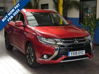 USED 2018 18 MITSUBISHI OUTLANDER 2.0 PHEV 5H 5d 200 BHP APP BASED SAT NAV LEATHER VAT Q