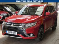 USED 2018 18 MITSUBISHI OUTLANDER 2.0 PHEV 5H 5d 200 BHP APP BASED SAT NAV LEATHER VAT Q