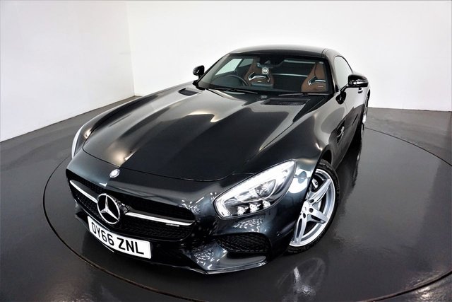 2016 66 Mercedes-Benz Gt 4.0 AMG GT PREMIUM 2d AUTO 456 BHP-1 OWNER CAR-ONLY 2,000 MILES-EXCLUSIVE BROWN LEATHER-REVERSE CAMERA-PARKTRONIC SYSTEM-ELECTRIC MEMORY SEAT-PANORAMIC FIXED GLASS ROOF-ELECTRIC FOLDING MIRRORS-SATNAV-DAB RADIO-AMG PERFORMANCE SEATS-PREMIUM SOUND SYSTEM-HEATED SEATS-AMBIENT ILLUMINATION-KEYLESS GO-AMG NIGHT PACKAGE-FANTASTIC EXAMPLE-JUST BEEN SERVICED AT MERCEDES