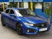 USED 2018 67 HONDA CIVIC 1.0 VTEC SR 5d 128 BHP SAT NAV REAR VIEW CAMERA