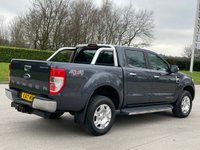 USED 2017 17 FORD RANGER 2.2 LIMITED 4X4 DCB TDCI 4d 148 BHP LEATHER + SAT NAV + P SENSORS