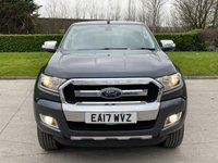 USED 2017 17 FORD RANGER 2.2 LIMITED 4X4 DCB TDCI 4d 148 BHP LEATHER + SAT NAV + P SENSORS