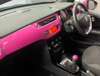 USED 2014 14 CITROEN DS3 1.6 DSTYLE PINK 3d 120 BHP PINK ROOF WITH GREY ALLOYS