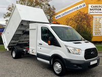 USED 2016 16 FORD TRANSIT 350 TDCi L3 TIPPER HIGH SIDES ALLOY BODY + T/LIFT DRW 
