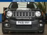 USED 2018 18 JEEP RENEGADE 1.6 M-JET LONGITUDE 5d 118 BHP SAT NAV PARKING SENSORS