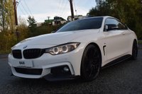 USED 2014 64 BMW 4 SERIES 2.0 420D M SPORT 2d 181 BHP PRO NAVIGATION! DAB! BLUETOOTH AUDIO! HEATED SEATS! AC!
