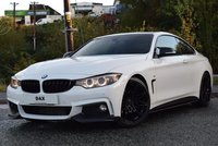 USED 2014 64 BMW 4 SERIES 2.0 420D M SPORT 2d 181 BHP PRO NAVIGATION! DAB! BLUETOOTH AUDIO! HEATED SEATS! AC!