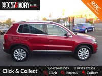 USED 2013 63 VOLKSWAGEN TIGUAN 2.0 MATCH TDI BLUEMOTION TECH 4MOTION DSG 5d 139 BHP FULLY SERVICED+1 YEAR MOT+BREAKDOWN COVER