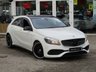 USED 2016 16 MERCEDES-BENZ A-CLASS 1.6 A 180 AMG LINE EXECUTIVE 5d 121 BHP Finished in POLAR WHITE with contrasting FULL HEATED LEATHER/ALCANTARA trim. This A class certainly looks smart, with its slim lights and smooth body panels. There's plenty of room in the front and the back which will suit the average family. Features include Rear AMG Spoiler, Sat Nav, Part Leather/Alcantara heated trim, Harman Kardon Speakers, B/Tooth, Cruise Control 18" alloys and much more. Dealer Serviced at 8940 miles, 17476 miles, 25812 miles and on arrival at 44697 miles.
