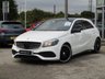 USED 2016 16 MERCEDES-BENZ A-CLASS 1.6 A 180 AMG LINE EXECUTIVE 5d 121 BHP Finished in POLAR WHITE with contrasting FULL HEATED LEATHER/ALCANTARA trim. This A class certainly looks smart, with its slim lights and smooth body panels. There's plenty of room in the front and the back which will suit the average family. Features include Rear AMG Spoiler, Sat Nav, Part Leather/Alcantara heated trim, Harman Kardon Speakers, B/Tooth, Cruise Control 18" alloys and much more. Dealer Serviced at 8940 miles, 17476 miles, 25812 miles and on arrival at 44697 miles.