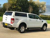 USED 2018 67 FORD RANGER 2.2 LIMITED 4X4 DCB TDCI 4d 148 BHP SAT NAV + CANOPY +  ** NO VAT ***
