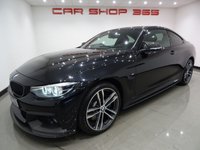 USED 2017 67 BMW 4 SERIES 3.0 435D (313 BHP) M SPORT XDRIVE AUTO 2DR COUPE (S/S) + M PERFORMANCE CARBON  BODY KIT + 19 S + PRO NAV - MEDIA  + HEAD UP DISPLAY + CRUISE + E/M/HEATED LEATHERS + XENON-LED + F-R PARK AID + PRIVACY M PERFORMANCE KIT+19 S+PARK+LEDS+LEATHER+NAV+CRUISE