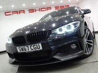 USED 2017 67 BMW 4 SERIES 3.0 435D (313 BHP) M SPORT XDRIVE AUTO 2DR COUPE (S/S) + M PERFORMANCE CARBON  BODY KIT + 19 S + PRO NAV - MEDIA  + HEAD UP DISPLAY + CRUISE + E/M/HEATED LEATHERS + XENON-LED + F-R PARK AID + PRIVACY M PERFORMANCE KIT+19 S+PARK+LEDS+LEATHER+NAV+CRUISE