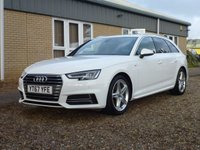 USED 2017 67 AUDI A4 2.0 AVANT TDI S LINE 5d 148 BHP www.suffolkcarcentre.co.uk - Located at Reydon