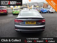 USED 2017 17 AUDI A5 2.0 SPORTBACK TDI S LINE 5d 188 BHP FULL AUDI SERVICE HISTORY + 1 YEAR MOT AND BREAKDOWN COVER