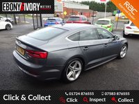 USED 2017 17 AUDI A5 2.0 SPORTBACK TDI S LINE 5d 188 BHP FULL AUDI SERVICE HISTORY + 1 YEAR MOT AND BREAKDOWN COVER