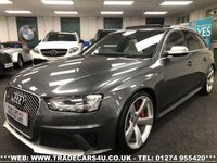 USED 2015 15 AUDI A4 AUDI RS4 AVANT 4.2 V8 FSI S TRONIC QUATTRO EURO 6 *DAYTONA GREY PEARL FREE UK DELIVERY*VIDEO AVAILABLE* FINANCE ARRANGED* PART EX*HPI CLEAR