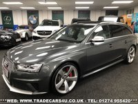 USED 2015 15 AUDI A4 AUDI RS4 AVANT 4.2 V8 FSI S TRONIC QUATTRO EURO 6 *DAYTONA GREY PEARL FREE UK DELIVERY*VIDEO AVAILABLE* FINANCE ARRANGED* PART EX*HPI CLEAR