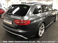 USED 2015 15 AUDI A4 AUDI RS4 AVANT 4.2 V8 FSI S TRONIC QUATTRO EURO 6 *DAYTONA GREY PEARL FREE UK DELIVERY*VIDEO AVAILABLE* FINANCE ARRANGED* PART EX*HPI CLEAR