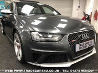 USED 2015 15 AUDI A4 AUDI RS4 AVANT 4.2 V8 FSI S TRONIC QUATTRO EURO 6 *DAYTONA GREY PEARL FREE UK DELIVERY*VIDEO AVAILABLE* FINANCE ARRANGED* PART EX*HPI CLEAR