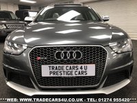 USED 2015 15 AUDI A4 AUDI RS4 AVANT 4.2 V8 FSI S TRONIC QUATTRO EURO 6 *DAYTONA GREY PEARL FREE UK DELIVERY*VIDEO AVAILABLE* FINANCE ARRANGED* PART EX*HPI CLEAR