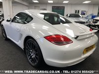 USED 2012 61 PORSCHE CAYMAN  PORSCHE CAYMAN 2.9 24V 6 SPEED MANUAL IN WHITE FREE UK DELIVERY*VIDEO AVAILABLE* FINANCE ARRANGED* PART EX*HPI CLEAR
