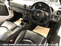 USED 2012 61 PORSCHE CAYMAN  PORSCHE CAYMAN 2.9 24V 6 SPEED MANUAL IN WHITE FREE UK DELIVERY*VIDEO AVAILABLE* FINANCE ARRANGED* PART EX*HPI CLEAR