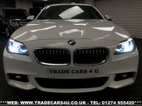 USED 2013 63 BMW 5 SERIES BMW 5 SERIES 530D (3.0) M SPORT 8 SPD AUTO DIESEL EURO 6 FREE UK DELIVERY*VIDEO AVAILABLE* FINANCE ARRANGED* PART EX*HPI CLEAR