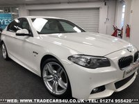 USED 2013 63 BMW 5 SERIES BMW 5 SERIES 530D (3.0) M SPORT 8 SPD AUTO DIESEL EURO 6 FREE UK DELIVERY*VIDEO AVAILABLE* FINANCE ARRANGED* PART EX*HPI CLEAR