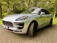 USED 2017 17 PORSCHE MACAN 3.0 GTS PDK 5d AUTO 355 BHP ONLY 18,800 MILES // 1 PRIVATE OWNER //  FULL PORSCHE MAIN DEALER SERVICE HISTORY//PAN SUNROOF Transferable Porsche Extended Warranty (March &lsquo;22) Rhodium Silver Metallic with Black extended leather interior 20-inch RS Spyder Design wheels, BOSE Surround Sound System, Apple CarPlay, Navigation Module for Porsche Communication Management (PCM), Connect Plus,  Panoramic roof system, ParkAssist (front + rear) with Surround View, LED main headlights incl. Porsche Dynamic Light System Plus (PDLS+), Heated steering wheel, Heated front seats, Sport Chrono pack, Driver memory pack,