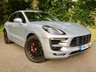 USED 2017 17 PORSCHE MACAN 3.0 GTS PDK 5d AUTO 355 BHP ONLY 18,800 MILES // 1 PRIVATE OWNER //  FULL PORSCHE MAIN DEALER SERVICE HISTORY//PAN SUNROOF Transferable Porsche Extended Warranty (March &lsquo;22) Rhodium Silver Metallic with Black extended leather interior 20-inch RS Spyder Design wheels, BOSE Surround Sound System, Apple CarPlay, Navigation Module for Porsche Communication Management (PCM), Connect Plus,  Panoramic roof system, ParkAssist (front + rear) with Surround View, LED main headlights incl. Porsche Dynamic Light System Plus (PDLS+), Heated steering wheel, Heated front seats, Sport Chrono pack, Driver memory pack,