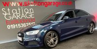USED 2017 67 AUDI A3 1.6 TDI S LINE 4d 114 BHP SAT NAV, POWDER GREY ALLOYS, 1/2 LEATHER SLINE TRIM