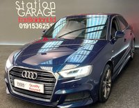 USED 2017 67 AUDI A3 1.6 TDI S LINE 4d 114 BHP SAT NAV, POWDER GREY ALLOYS, 1/2 LEATHER SLINE TRIM