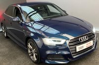 USED 2017 67 AUDI A3 1.6 TDI S LINE 4d 114 BHP SAT NAV, POWDER GREY ALLOYS, 1/2 LEATHER SLINE TRIM