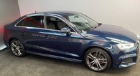 USED 2017 67 AUDI A3 1.6 TDI S LINE 4d 114 BHP SAT NAV, POWDER GREY ALLOYS, 1/2 LEATHER SLINE TRIM