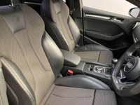 USED 2017 67 AUDI A3 1.6 TDI S LINE 4d 114 BHP SAT NAV, POWDER GREY ALLOYS, 1/2 LEATHER SLINE TRIM